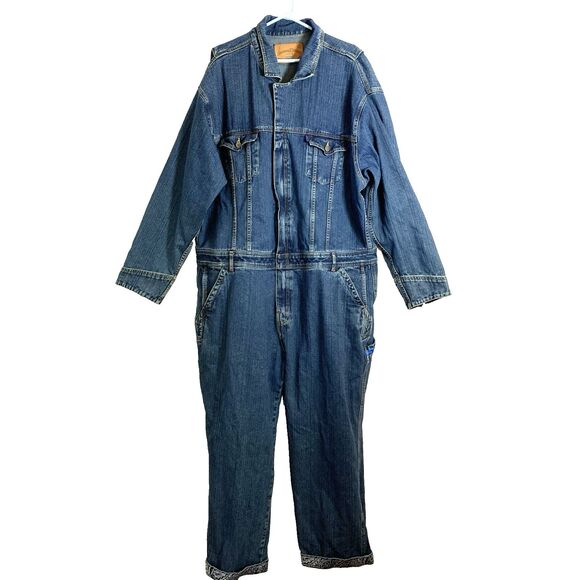 Vintage Y2K Snoop Dogg SDC Denim Coveralls Mens Size 3XL RARE Hip Hop Streetwear - Picture 1 of 16